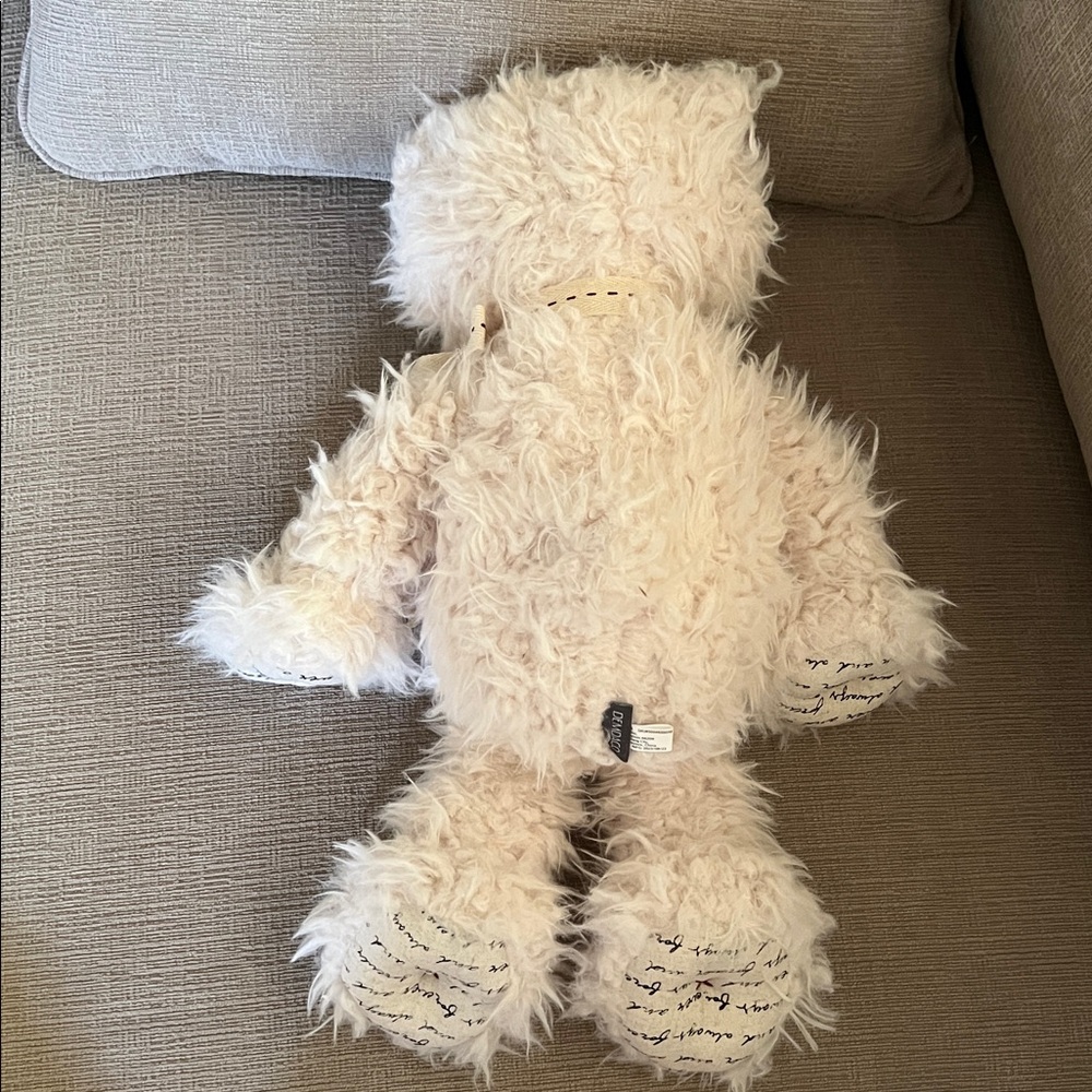 Demdaco - “Loved” Large 16” Plush Beautiful Bear Red/IvoryBlack - Picture 3 of 7